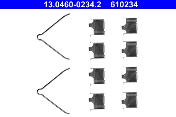 ATE 13.0460-0234.2 - Set accesorii, placute frana aaoparts.ro