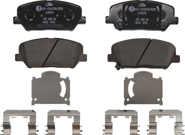 ATE 13.0470-5659.2 - Set placute frana,frana disc aaoparts.ro