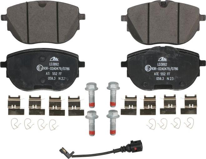 ATE 13.0470-3892.2 - Set placute frana,frana disc aaoparts.ro