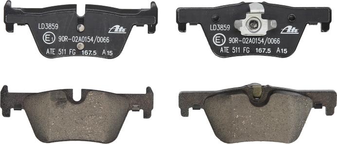 ATE 13.0470-3859.2 - Set placute frana,frana disc aaoparts.ro