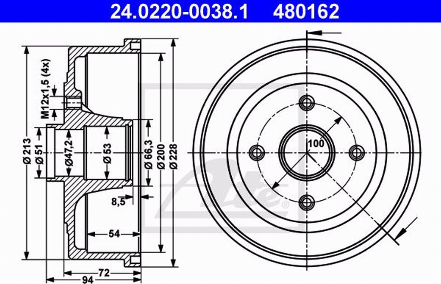 ATE 24.0101-3803.2 - Set accesorii, etrier frana aaoparts.ro