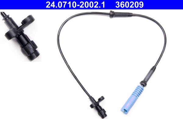 ATE 24.0710-2002.1 - Senzor,turatie roata aaoparts.ro