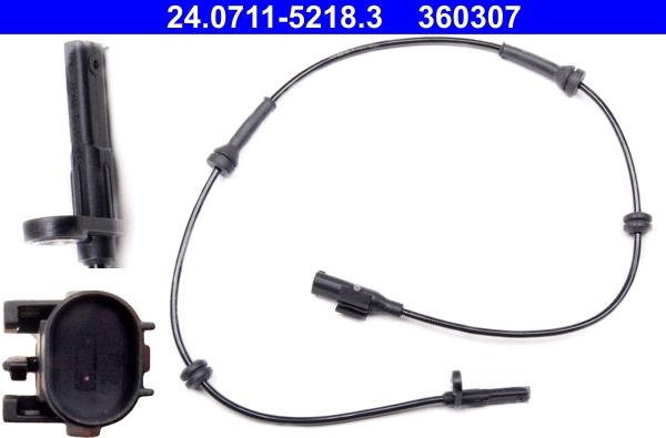 ATE 24.0711-5218.3 - Senzor,turatie roata aaoparts.ro