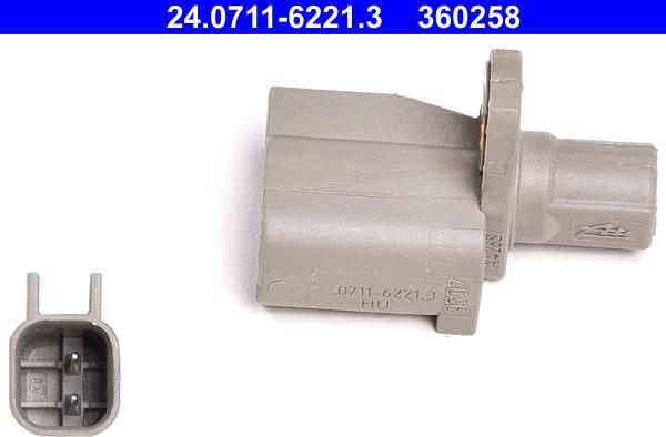 ATE 24.0711-6221.3 - Senzor,turatie roata aaoparts.ro