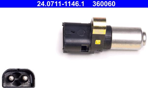 ATE 24.0711-1146.1 - Senzor,turatie roata aaoparts.ro