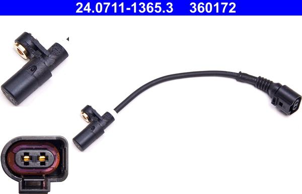 ATE 24.0711-1365.3 - Senzor,turatie roata aaoparts.ro