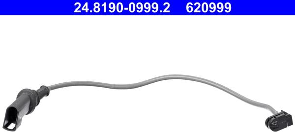 ATE 24.8190-0999.2 - Senzor de avertizare,uzura placute de frana aaoparts.ro