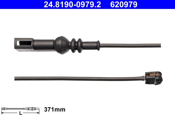 ATE 24.8190-0979.2 - Senzor de avertizare,uzura placute de frana aaoparts.ro