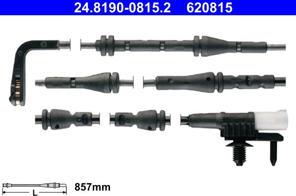 ATE 24.8190-0815.2 - Senzor de avertizare,uzura placute de frana aaoparts.ro