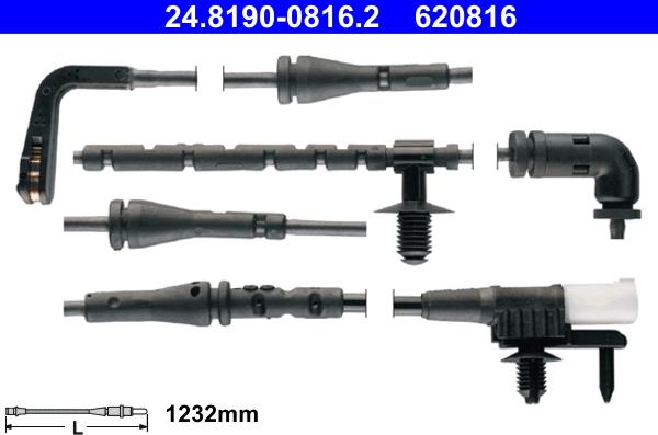 ATE 24.8190-0816.2 - Senzor de avertizare,uzura placute de frana aaoparts.ro