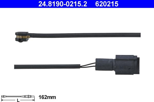 ATE 24.8190-0215.2 - Senzor de avertizare,uzura placute de frana aaoparts.ro