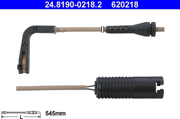 ATE 24.8190-0218.2 - Senzor de avertizare,uzura placute de frana aaoparts.ro