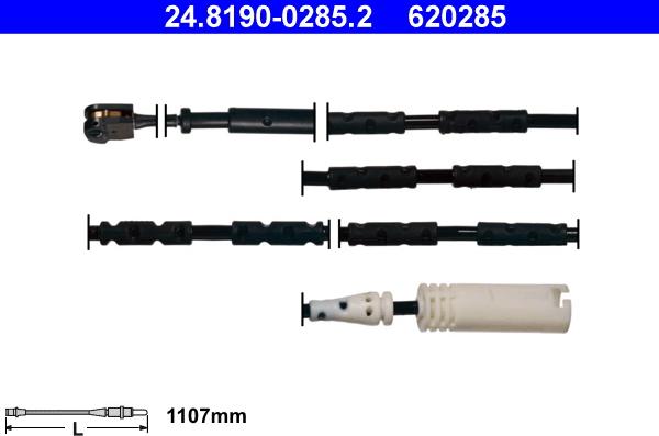 ATE 24.8190-0285.2 - Senzor de avertizare,uzura placute de frana aaoparts.ro