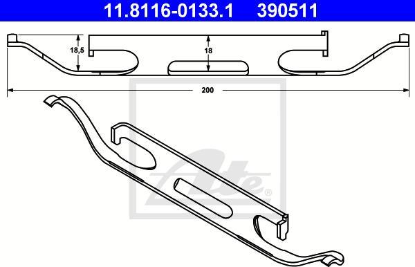ATE 11.8116-0133.1 - Arc, etrier frana aaoparts.ro