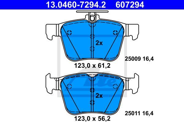 ATE 13.0460-7294.2 - Set placute frana,frana disc aaoparts.ro