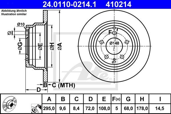 ATE 24.0110-0214.1 - Disc frana aaoparts.ro