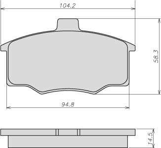 ATE-BR 8004 - Set placute frana,frana disc aaoparts.ro