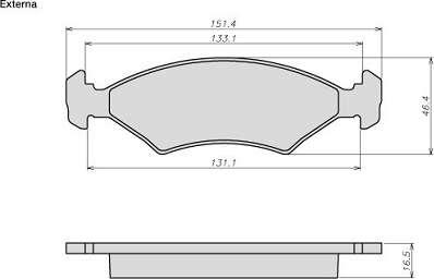 ATE-BR 8016 - Set placute frana,frana disc aaoparts.ro