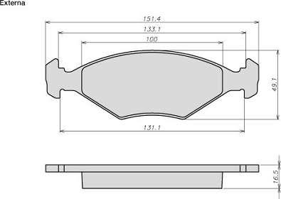ATE-BR 8017 - Set placute frana,frana disc aaoparts.ro