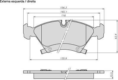 ATE-BR 8024 - Set placute frana,frana disc aaoparts.ro