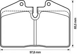 AUDI 8A0698451B - Set placute frana,frana disc aaoparts.ro