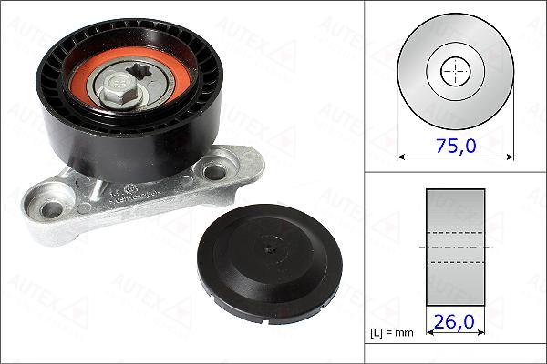 Autex 654982 - Rola ghidare / conducere, curea transmisie aaoparts.ro