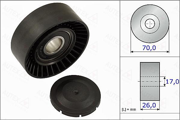 Autex 655007 - Rola ghidare / conducere, curea transmisie aaoparts.ro