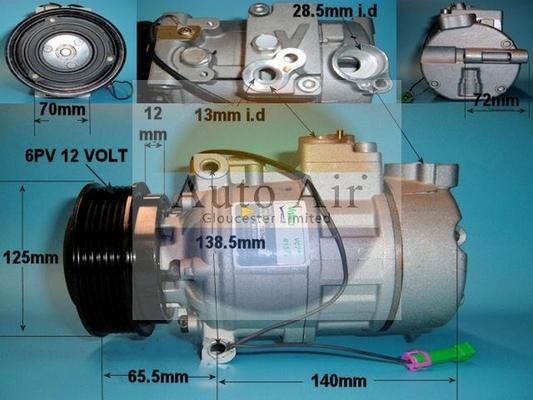 Auto Air Gloucester 14-9692P - Compresor, climatizare aaoparts.ro