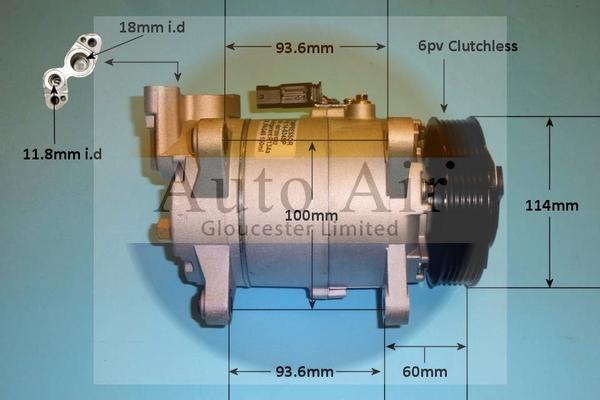 Auto Air Gloucester 140345P - Compresor, climatizare aaoparts.ro
