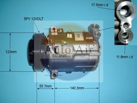 Auto Air Gloucester 14-0335R - Compresor, climatizare aaoparts.ro