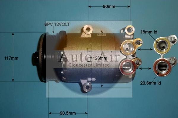 Auto Air Gloucester 14-0326 - Compresor, climatizare aaoparts.ro