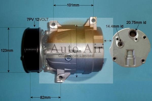 Auto Air Gloucester 14-1118P - Compresor, climatizare aaoparts.ro
