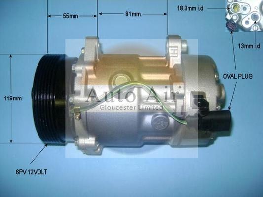 Auto Air Gloucester 14-1226P - Compresor, climatizare aaoparts.ro