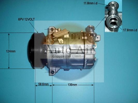 Auto Air Gloucester 14-8628 - Compresor, climatizare aaoparts.ro