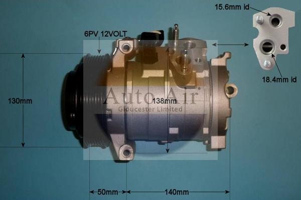 Auto Air Gloucester 14-8007P - Compresor, climatizare aaoparts.ro
