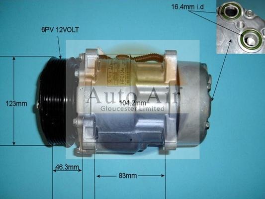 Auto Air Gloucester 14-7486P - Compresor, climatizare aaoparts.ro