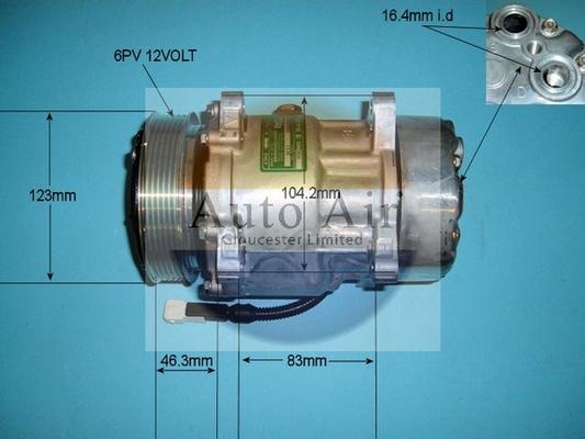 Auto Air Gloucester 14-7486 - Compresor, climatizare aaoparts.ro