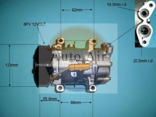 Auto Air Gloucester 14-7482P - Compresor, climatizare aaoparts.ro
