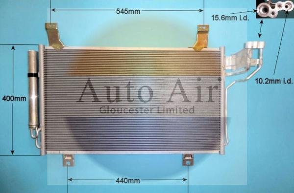 Auto Air Gloucester 16-9988 - Condensator, climatizare aaoparts.ro