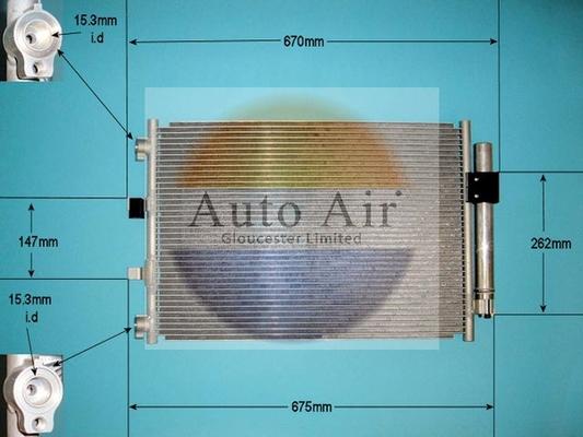 Auto Air Gloucester 16-9972 - Condensator, climatizare aaoparts.ro