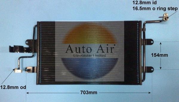 Auto Air Gloucester 16-9560 - Condensator, climatizare aaoparts.ro