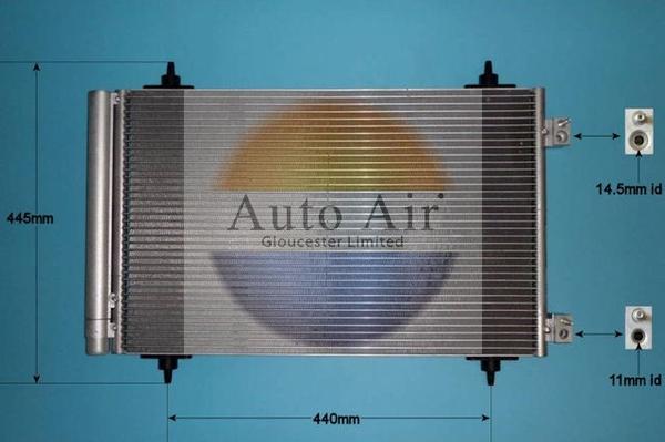 Auto Air Gloucester 16-9642 - Condensator, climatizare aaoparts.ro