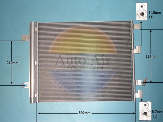 Auto Air Gloucester 16-9132 - Condensator, climatizare aaoparts.ro