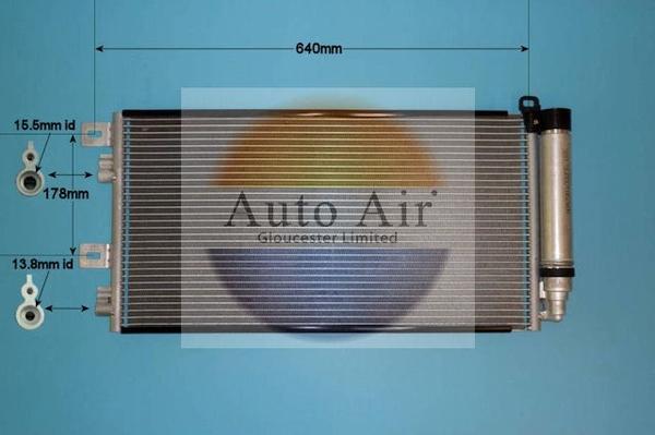 Auto Air Gloucester 16-9728A - Condensator, climatizare aaoparts.ro