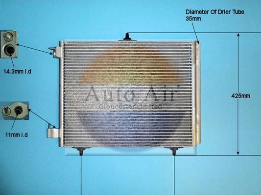 Auto Air Gloucester 16-5114 - Condensator, climatizare aaoparts.ro
