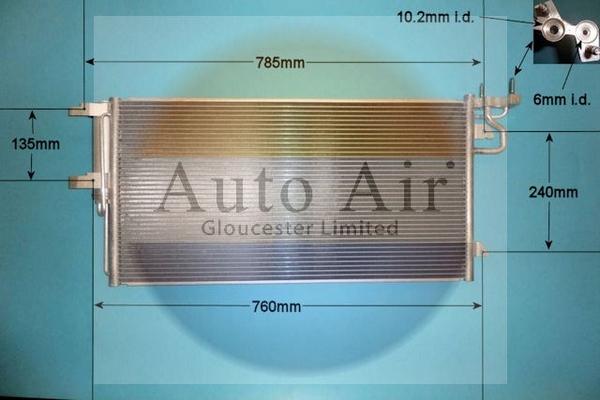 Auto Air Gloucester 16-6665 - Condensator, climatizare aaoparts.ro