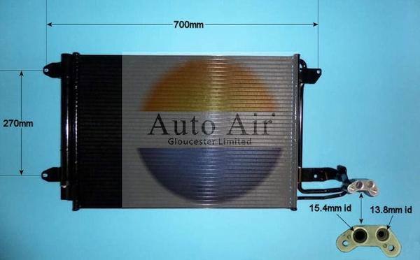 Auto Air Gloucester 16-1054A - Condensator, climatizare aaoparts.ro