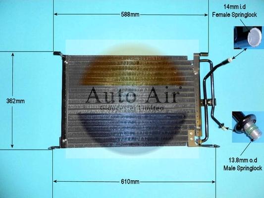 Auto Air Gloucester 16-1124 - Condensator, climatizare aaoparts.ro