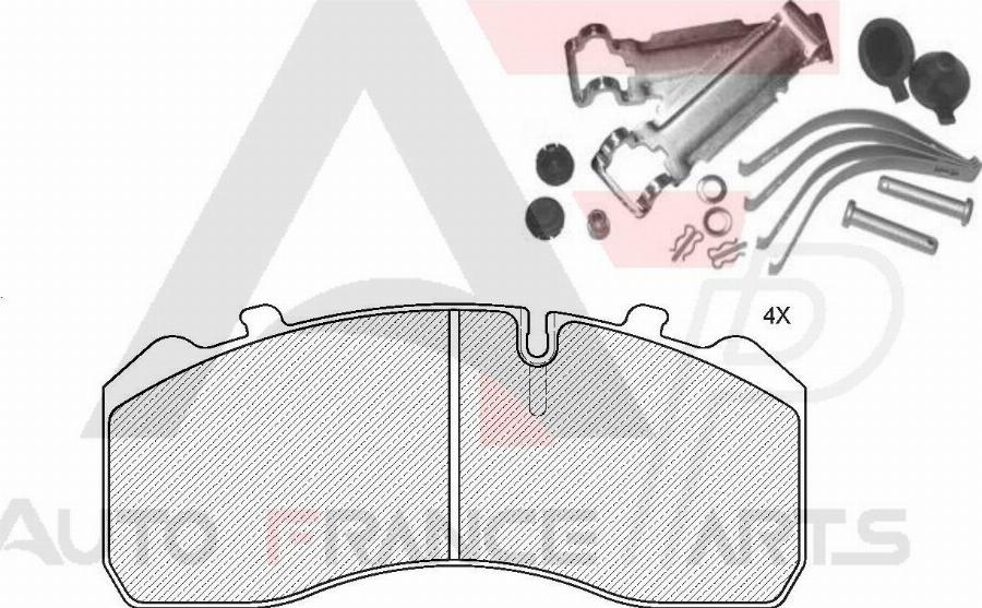 AUTO FRANCE PARTS 21-9004C - Set placute frana,frana disc aaoparts.ro