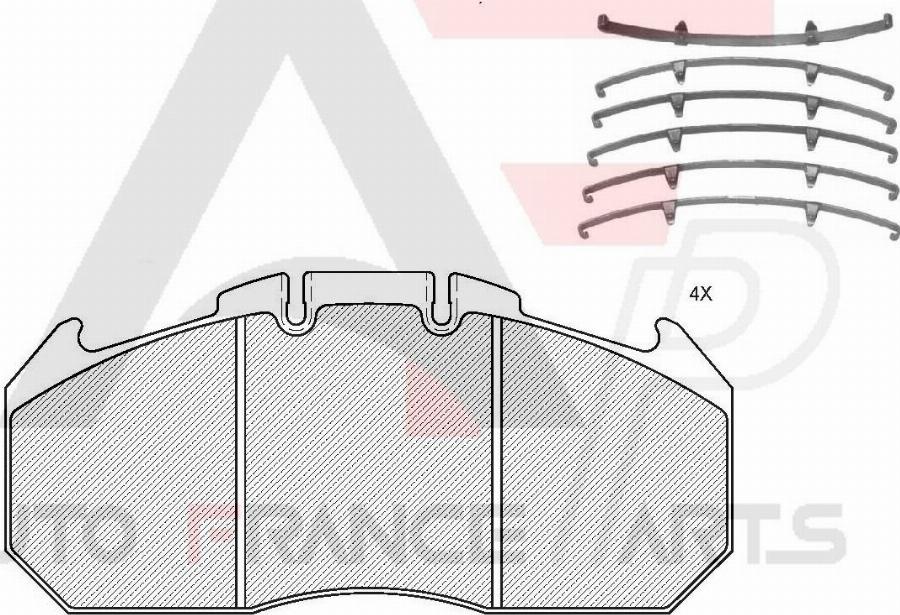 AUTO FRANCE PARTS 21-9006C - Set placute frana,frana disc aaoparts.ro